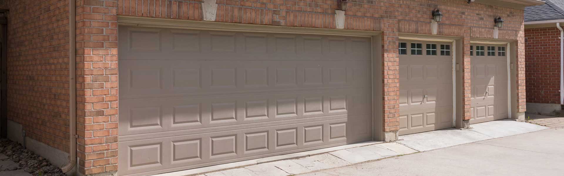 Tan Garage doors