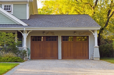 Wood garage doors